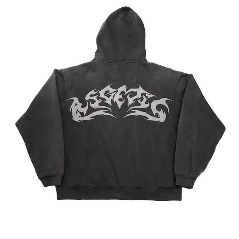 Ascetic Zip Up Hoodies