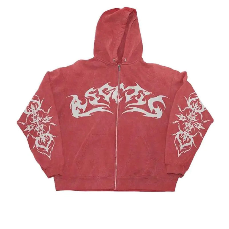Ascetic Zip Up Hoodies
