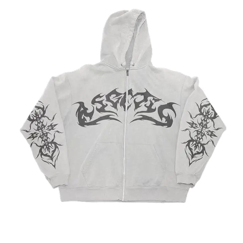 Ascetic Zip Up Hoodies