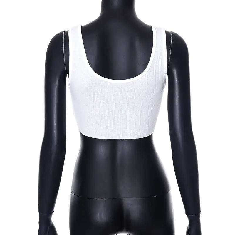 Rhinestone Please. Cropped Top