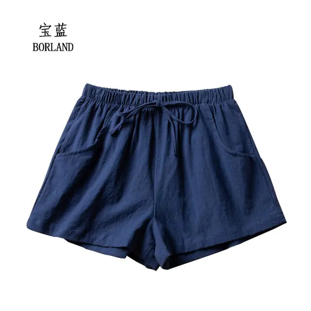 Girl Summer Cotton Linen Shorts