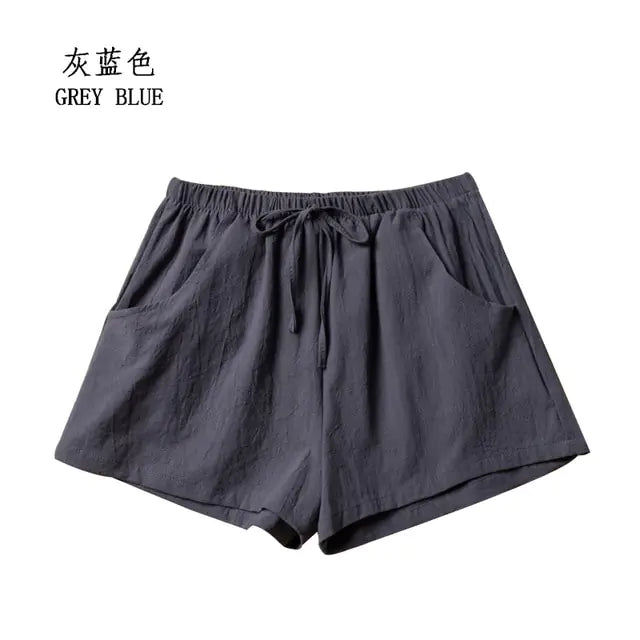 Girl Summer Cotton Linen Shorts