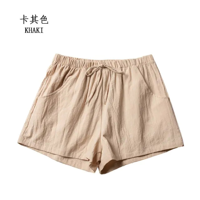 Girl Summer Cotton Linen Shorts